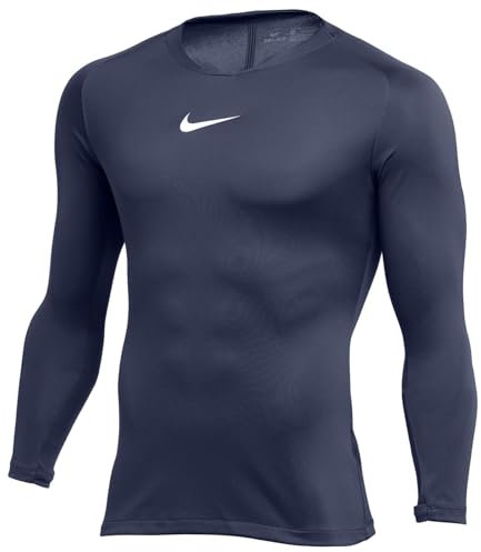 NIKE Boy's Nike Park First Layer Kids Thermal Long Sleeve Top, Blue, S EU