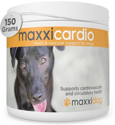 maxxipaws maxxicardio Heart & Cardiovascular Powder Supplement for Dogs, 150g