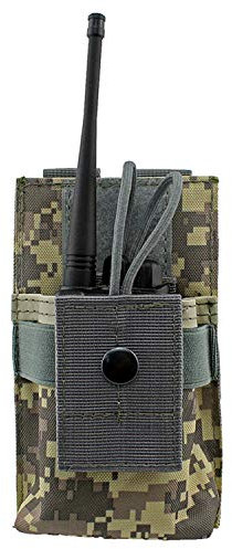Gexgune Tactical Radio Case Halter Holster Walkie Talkie Holster Einstellbare Molle Tasche Open Top Magazin M4 Mag Pouch (ACU)