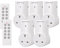 HBN Remote Control Plug Socket,13A/3120W Wireless Light Switch 30M/100ft Operating Range for Household Appliances,5 Pack Sockets and 2 Remotes