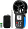 Windmesser Digital Windmessgerät AP-007 Handheld Anemometer 0.3~30m/s mit Manueller/Automatischer Abschaltung, Geräteauswahl, Wind Chill Anzeige für Windsurfen Kite Surfen
