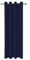 Rollmayer Vorhänge Schal mit Ösen Kollektion Vivid (Dunkel Blau 16, 135x175 cm - BxH - 2 er Pack) Blickdicht Uni einfarbig Gardinen Schal für Schlafzimmer Schal