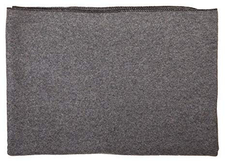 Farm Blue Überlebens-Notfalldecke aus Wolle, Militär-Stil, dick und leicht, für Camping, große Überlebensdecken im Auto, Wandern, Rucksackreisen und Outdoor-Festivals (Anthrazitgrau)