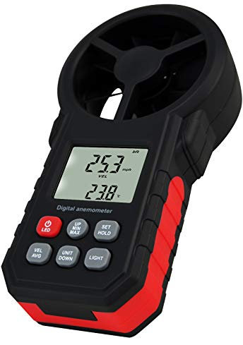 Digital Wind Vane Anemometer Speed Air Velocity Temperature Tester Meter Gauge Beaufort Scale