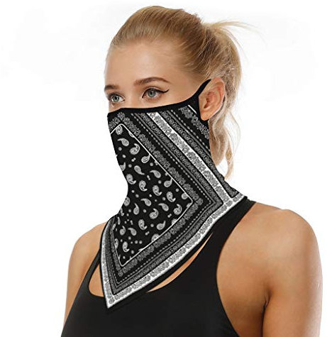 riou Face Shield Multifunktionstuch Motorrad Mundschutz Halstuch Bandana Schlauchschal für Damen Herren