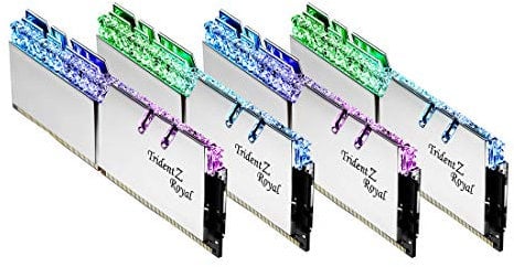 G.SKILL Trident Z Royal DDR4-3200, CL14-128 GB Quad-Kit, Silber