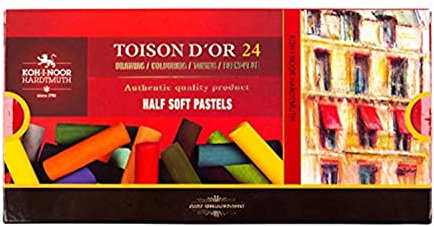 Koh-I-Noor 8544 Halbweiche Pastellkreiden, 24-teilig