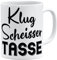 OM3® witzige Klugscheisser Tasse für alle Besserwisser | Keramik Becher | 11oz 325ml | Beidseitig Bedruckt | Weiss