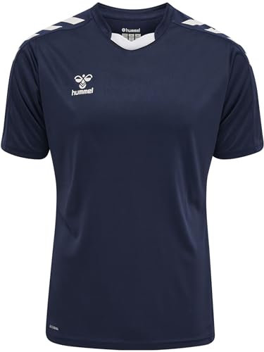 Hummel Camiseta de Manga Corta para Hombre Hmlcore Xk Poly Jersey S/S, Hombre, Camiseta, 211455, Marine, Medium