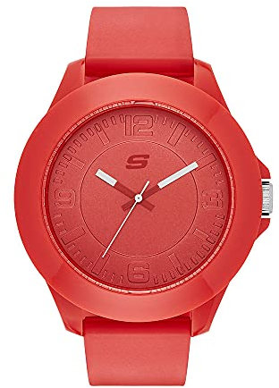 SKECHERS Men's Analog Quartz Uhr mit Silicone Armband SR5010