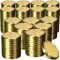KADAX Schraubdeckel fi66 mm, Ersatzdeckel Set aus Metall, Einmachdeckel passend für 200ml und 315ml Gläser, Twist-Off-Deckel mit 4 Einrastzähnen, Deckel (Gold, 200 Stück)