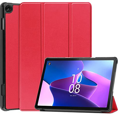 König Design Schutz Tablet Hülle kompatibel mit Lenovo Tab M10 (3rd Gen) Tasche 360 Grad Case Cover Rot