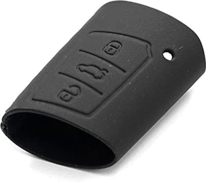 Skoda 3V0087012B Schlüsselcover Hülle Zündschlüssel, schwarz, nur für Fahrzeuge mit KESSY