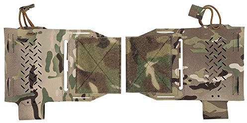 GYDEHUTJ Taktische Expander-Flügeltasche Set,Militärische Funkgerät Halter 5,56 Mag Pouch Jagd Weste Zubehör Chest Rig Side Bag