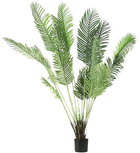 Valyria Home - Palmera Artificial Areca 180 cm | Planta Tropical Grande y Realista para Decoración de Hogar y Oficina | Árbol Artificial Elegante