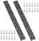 12 Inch Stainless Steel Heavy Duty Continuous Hinge Folding for Boats Cabinets Door Storage Box Black