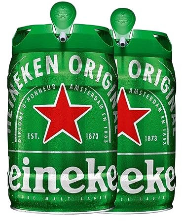 Bier HeinekenInternational Spezielle Flasche 5 L (Schachtel mit 2 Spezielle Flasche von 5 L)