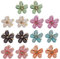 PAITOK Ensemble de mini pinces à cheveux en forme de fleur, pinces à cheveux antidérapantes pour filles femmes,quotidien,fête,mariage,accessoires de coiffure (14 pièces, mélange de couleurs)