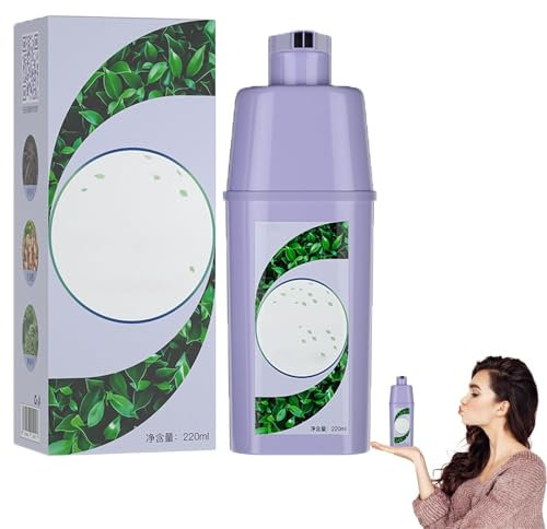 EXQST Sanfte Blasen-Haarfarbe, mildes reines Pflanzen-Haarfärbemittel, sofortiges Haarfärbe-Shampoo, pflanzliches Blasen-Haarfärbe-Shampoo, natürliches Haarfärbe-Shampoo, Haushalts-Haarfärbemittel
