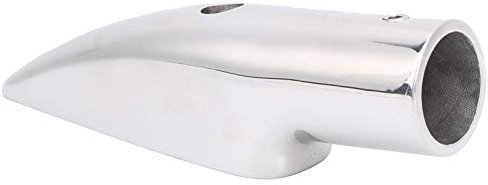 SPYMINNPOO Marine-Reling-EndeEdelstahl-Boots-Reling-EndeRohr für Handlauf, Schienenbefestigungsende, Segelboot-Motorboot-Handlauf, Hochfeste, Hochglanzpolierte Marine-Reling-EndeLandungspads