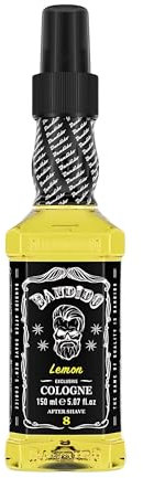 BANDIDO After Shave Herren Cologne Barber Lemon 150ml | Kolonya Feuchtigkeitsspendendes und Erfrischendes Rasierwasser für Männer | Frische und Schutz | Geeignet für alle Hauttypen
