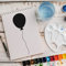 Schablone Luftballon Party v1 Design Stencil DIY Airbrush Muster Wandgestaltung Sprühschablone 21 x 29 cm
