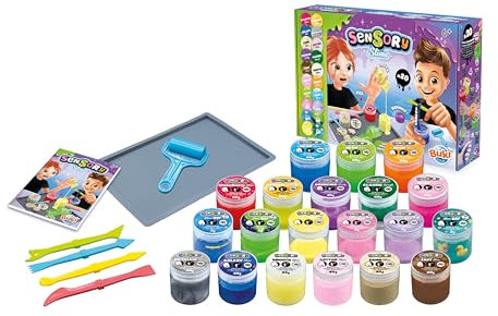 Buki - 2169 - Sensory Slime - 20 Pots de Slime - Kit Slime Enfant - Slime DIY - Slime Fluffy - Slime Galaxy