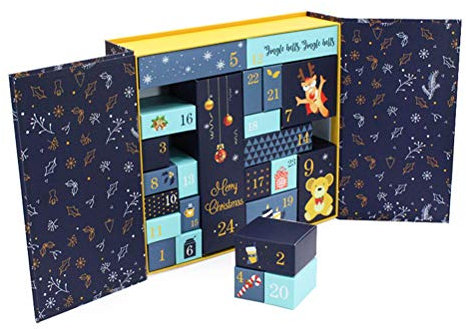 Adventskalender zum befüllen 24-Tage, Christmas Vacation Adventskalender 2024, Weihnachts-Adventskalender, Weihnachtsfeiertags Countdown-Kalender für, Mädchen, Jungen, Fraue