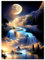 Cheukka Diamond Painting Set,Mond Wasserfall 5D Diamant Painting Bilder,Mond Wasserfall Diamond Painting,DIY Mosaikherstellung Diamond Art Diamant Malerei für Erwachsene Kinder,Haus Wanddeko 30x40cm