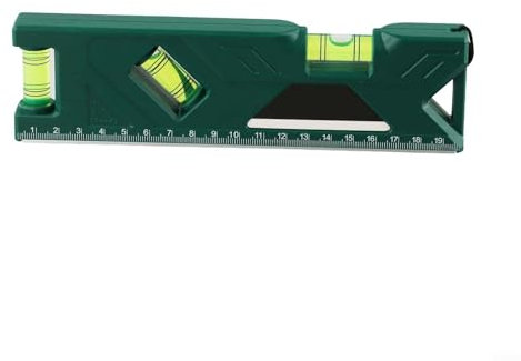 Mini goniometro digitale ricaricabile, mini misuratore di livello elettronico magnetico, portatile, magnetico, tascabile, con righello metrico (105 mm, verde)