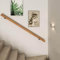 Industrial il per garage, portico, giardino, antiscivolo, montaggio a parete, ringhiera in legno, 120 cm