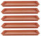 MagiDeal 5x Planter Saucer Trays Plant Drain Saucer, Sturdy, Rectangular Flower Pot Tray Plant Drip Trays for Windowsill, Office Shelf, Red