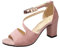 Allbestop Femme Escarpins Confortable, Sandalettes Femme Sandales Été Confortable Talon Escarpins Petit Talon Nus Pieds Sandales Féminines d'Été Chaussures à Petits Talons pour Mariages(Rose,36.5)