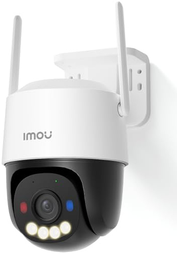 Imou 4K PoE Telecamera Wi-Fi Esterno, Telecamera Esterna, Modalità Privata | 2,4g, Visione Notturna a Colori, Rilevamento Umano/Veicoli/Animali, Allarme con Sirena/Faretto, Audio Bidirezionale,