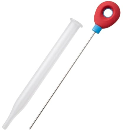 Cake Tester for Baking, Mini Testing Probe Skewer Pin Needle with Cove, Stainless Steel Cake Testing Needles for Cupcake Bread Muffin Baking Supplies Kitchen Bakery Tools