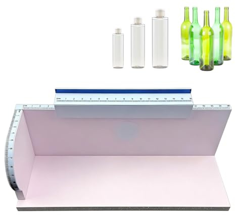 WHIPIN Manual Bottle Neck Labeling Machine, Round Bottle Labeling Tool with Slide Positioning, Precision Label Placement Tool with Knob Fixing, for Small Batch Handmade and Craft Enthusiasts