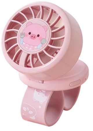 Générique Ventilador Juguetes Portátil Recargable 3 Velocidades Pulsera Niños Verano Niñas Niños Al Aire Libre Viajes Camping Senderismo Playa Picnic