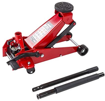 DEMA Rangierwagenheber 3,0 t, Profi Wagenheber hydraulisch, Quicklift, Fußpedal, Gummiauflage, Robust & mobil für PKW, Werkstatt, Reifenwechsel, Servicearbeiten