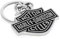 Harley-Davidson Bar & Shield Metal Key Chain - Black & Silver by Harley-Davidson