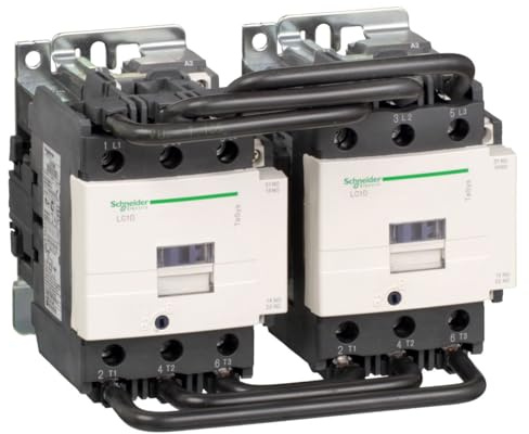 Schneider Electric TeSys D LC2D Wendeschütz / 22 V Spule, 3 -polig 1 Schließer, 1 Öffner / 95 A, Umkehrend
