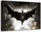 PrintArtGalery Batman Arkham Leinwandbild auf Holzrahmen gespannt Größe: 120x80 cm