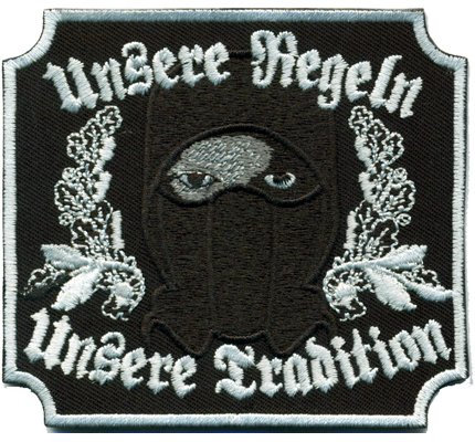 Unsere Regeln Unsere Tradition Hooligan Ultras Fanclub Hoody Aufnäher Patch