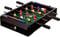 GAMES PLANET Mini-Tisch-Kicker Tischfussball „Dundee“, schwarzes Holzdekor, Maße: 51x31x8 cm, Gewicht: 2,6 kg, 4 Spielstangen, inkl. 2 Bälle