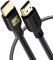 PowerBear Cable HDMI 4K 1 m | Alta velocidad, nylon trenzado y conectores de oro, 4K @ 60Hz, Ultra HD, 2K, 1080P, ARC y CL3 Clasificado | para el ordenador portátil, monitor, PS5, Xbox One y más
