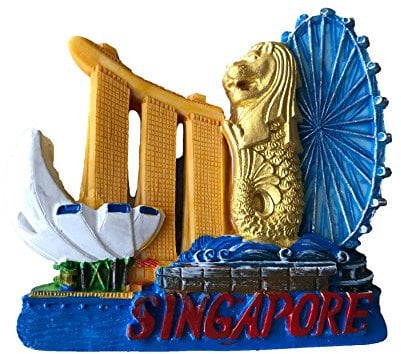 Singapore 3D resin Fridge Magnet,Refrigerator Magnet,Home and Kitchen Decoration,Tourist Souvenirs