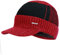 YOYEAH Herren Outdoor Newsboy Mütze Winter Warm Dicke Strickmütze Beanie Cap Fleece Gefüttert Skull Skimütze mit Visier, rot, 56-59 cm