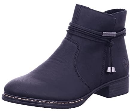 Rieker Femme Herbst/Winter Botines, Noir (Schwarz / 00 00), 37 EU