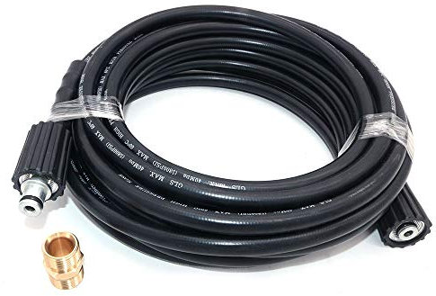 NUZAMAS Manguera de repuesto para lavadora de alta presión de 10 m, kit de limpieza de agua M22 14, conexión de 10 metros