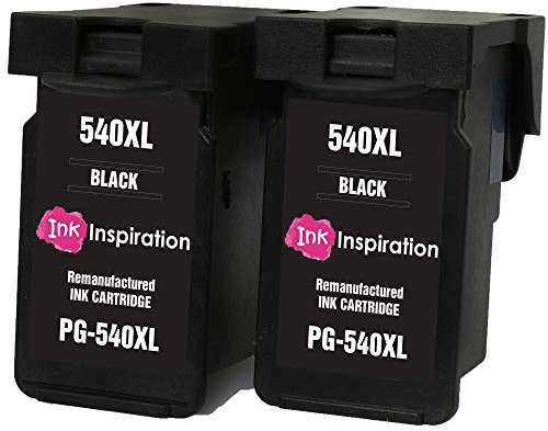Ink Inspiration® 2 Schwarz Premium Druckerpatronen kompatibel für Canon PG-540XL Pixma MG4250 MG3550 MG3250 MG3150 MX395 MX535 MG4150 MG3650 MG2250 MG2150 MX525 MX475 MX455 MX435 MX375