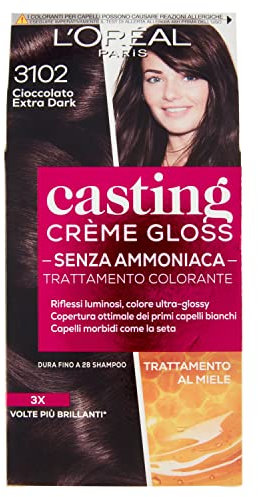 Tinta Capelli Casting Creme Gloss Senza Ammoniaca Per Una Fragranza Piacevole Cioccolato Fondente 4102 Confezione Da 1